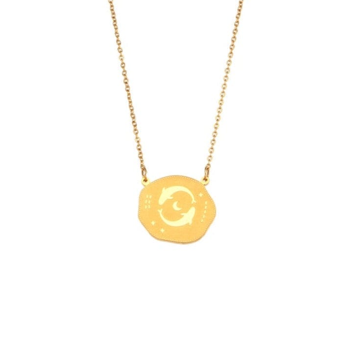Collier Zodiaque Poisson en Acier