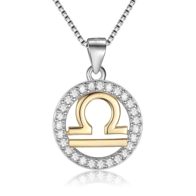 Pendentif Astrologie Balance en Argent 925