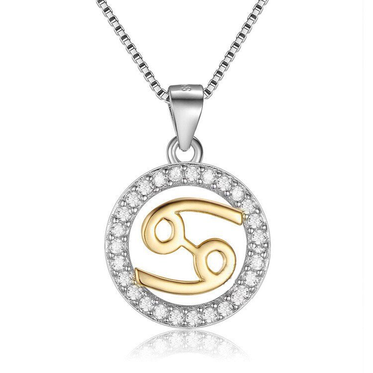 Pendentif Astrologie Cancer en Argent 925