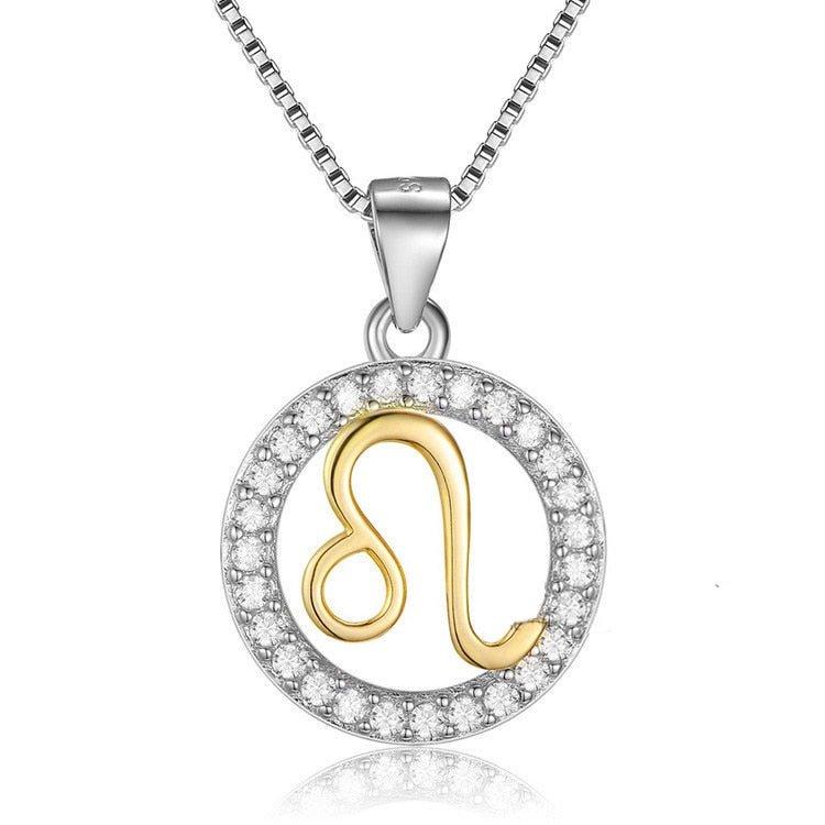 Pendentif Astrologie Lion en Argent 925