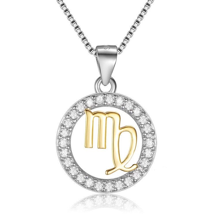 Pendentif Astrologie Vierge en Argent 925
