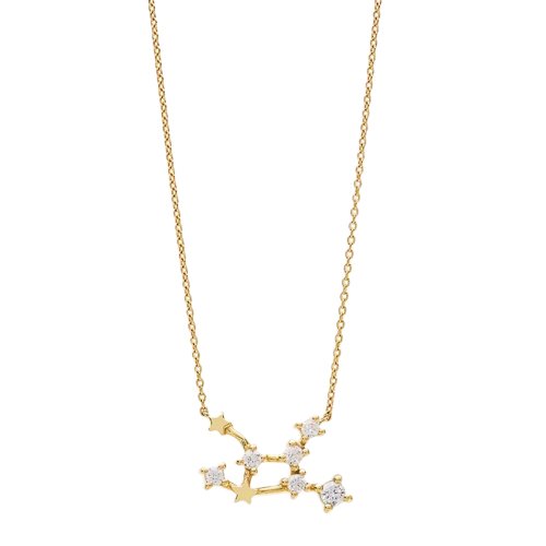 Pendentif Constellation Vierge en Argent Sterling
