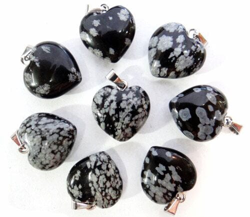Pendentif Obsidienne Neige "Hana"