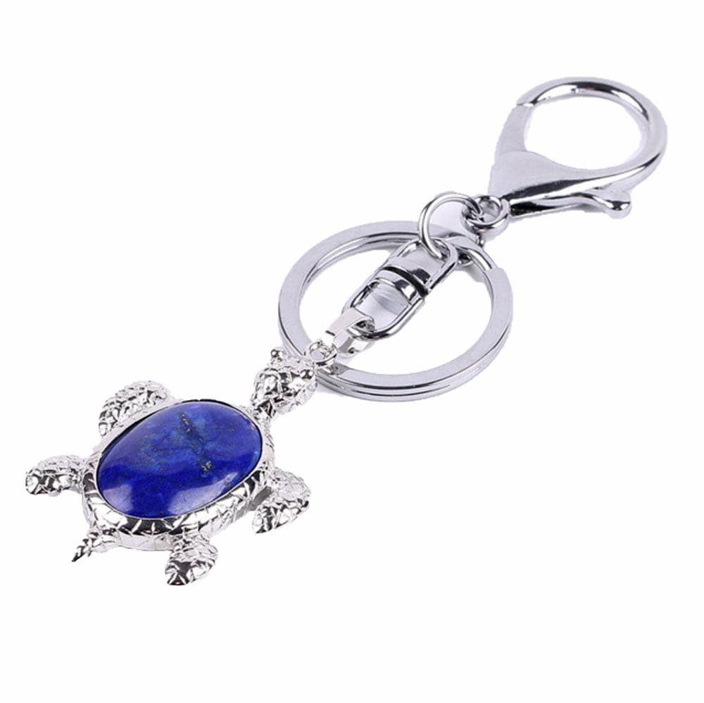 Porte Clé Tortue Lapis Lazuli