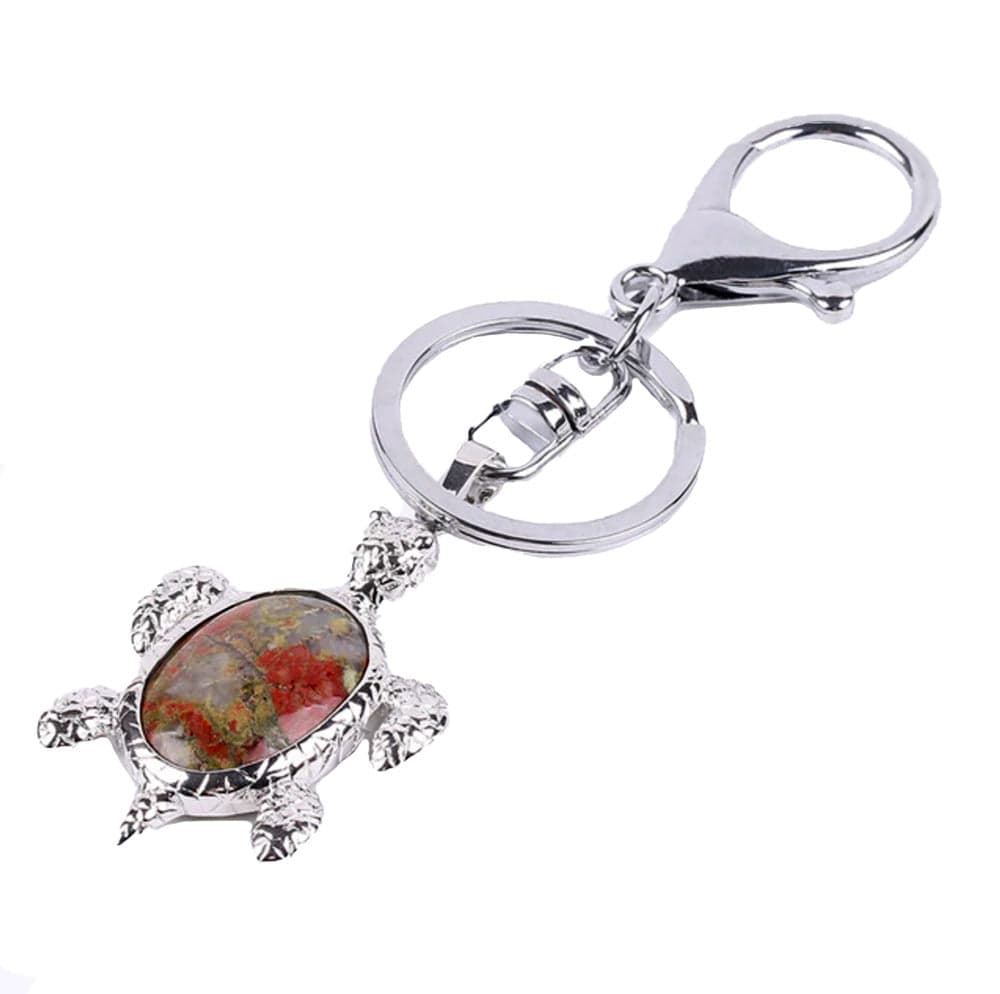 Porte Clé Tortue Unakite